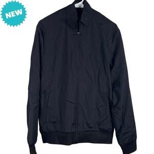 Xersion Jacket Men’s Size Small Black Woven Bomber Pockets Full Zip New $55 MSRP